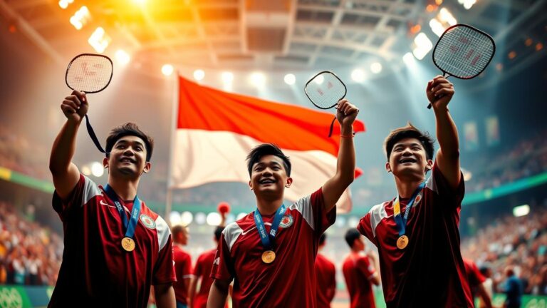 Pebulutangkis Indonesia Raih Emas di Olimpiade